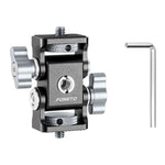 FOMITO Metal DSLR Camera Dual Head Snail Mount 1/4 Inch Adjustable Damping Monitor Bracket