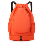 Portable Oxford Cloth Badminton Backpack Sports Drawstring Bag