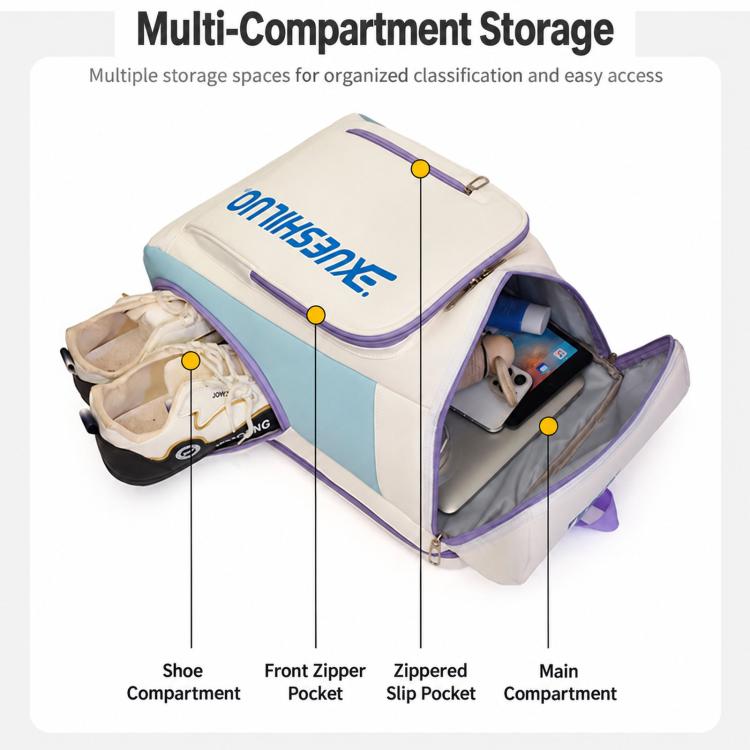 XUESHILUO Badminton Tennis Backpack Large-Capacity Waterproof Sports Bag