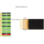 FPC Cable 0.5mm Pitch Opposite-Side Gold-Plated Contacts, EMI Shielding, Waveshare 20PIN 60mm, Waveshare 20PIN 120mm