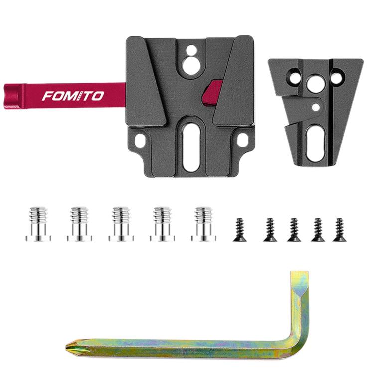 FOMITO VK-02 Camera V-Mount Plate Base Quick Release Plate For Cage Mounting