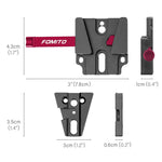 FOMITO VK-02 Camera V-Mount Plate Base Quick Release Plate For Cage Mounting