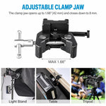 FOMITO V-Type Mounting Plate With Crab Clamp Tripod Fixed Super Clamp, V-Type Mounting Plate