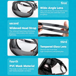 Wide View Waterproof High Definition Diving Mask For Men & Women, Wide View Diving Mask