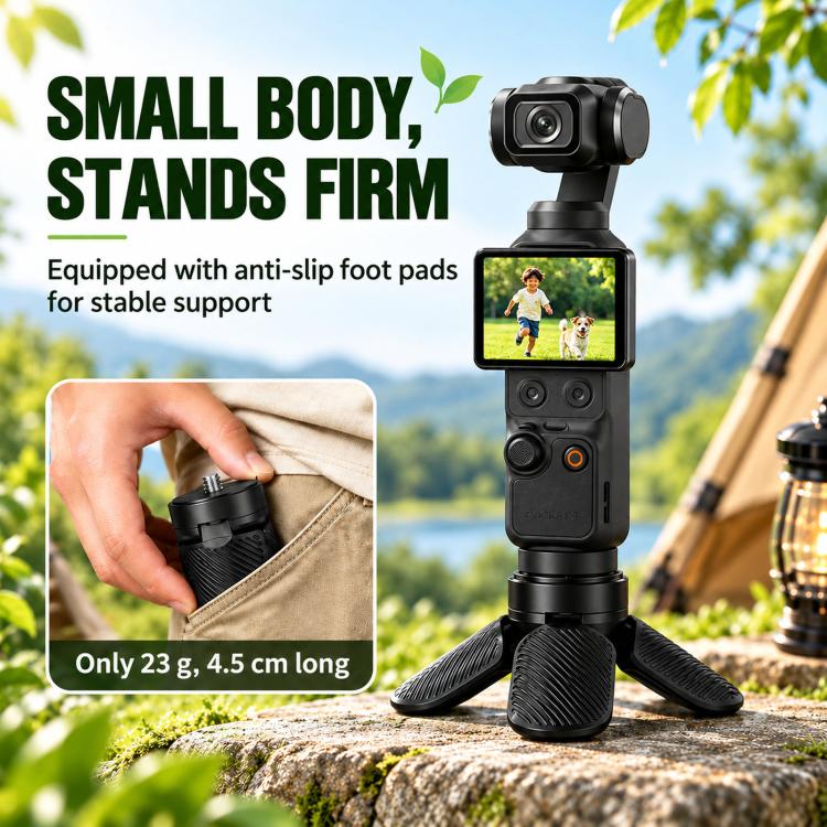 For DJI Osmo Pocket 3 / 4 / Insta360 Luna Ultra Mini Quick Release Tripod, Tripod, Tripod + Adapter + Force-securing Screw