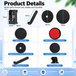 For DJI Osmo Pocket 4P / 4 / 3 Magnetic Car Dashboard Mount Multi-Angle Camera Holder