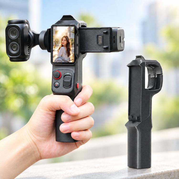 For Insta360 Luna Pro / Luna Ultra Vertical Shooting Handheld Grip Horizontal Body Mount Handle