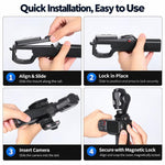 For Insta360 Luna Pro / Luna Ultra Vertical Shooting Handheld Grip Horizontal Body Mount Handle