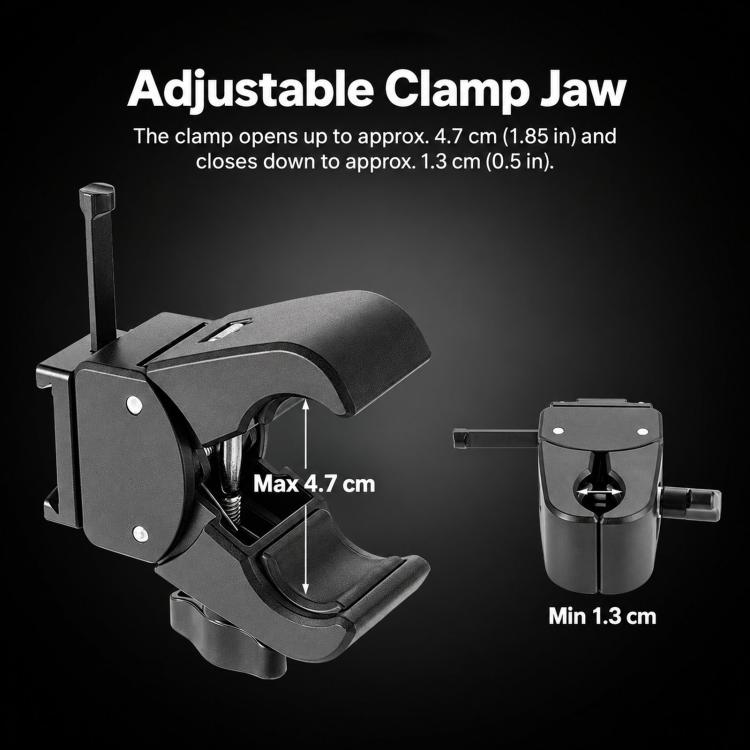 V-Mount Battery Hanging Plate With Crab Clamp Tripod Fixed Battery Bracket, VK-08