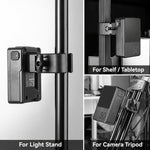 V-Mount Battery Hanging Plate With Crab Clamp Tripod Fixed Battery Bracket, VK-08