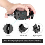 V-Mount Battery Hanging Plate With Crab Clamp Tripod Fixed Battery Bracket, VK-08