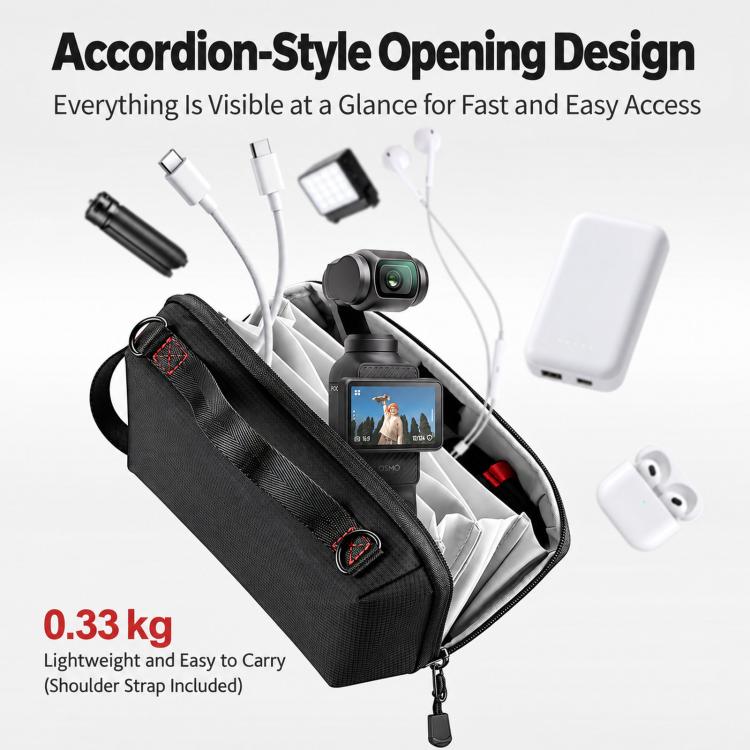 FOMITO For DJI Osmo Pocket 4P / 4 / 3 Waterproof Portable Camera Storage Bag