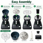 For Thermomix TM7 Vegetable Slicer and Shredder Attachment Food Processor Cutter Set, TM7