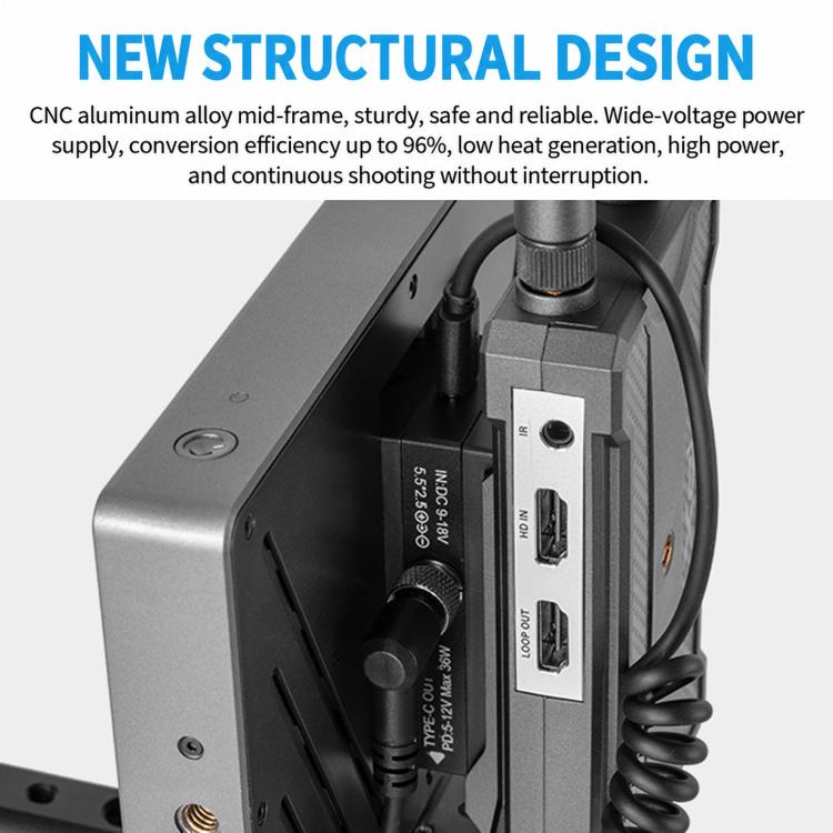 FOMITO NPF-2DC DC Version NP-F Battery Port 3-Way Converter D-Tap To NPF-F550/F750/F970 Dual Side Dummy Battery, Spring Wire, Line