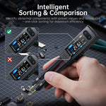 FNIRSI High-Precision Handheld Digital LCR Tweezers Component Tester, Tweezers Tips, Tweezers + Kelvin Clips