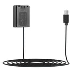 FOMITO For Sony A7M3 / A7S3 Type-C To FZ100 Battery Converter, 50cm Line, Spring Line 120cm, 300cm Line