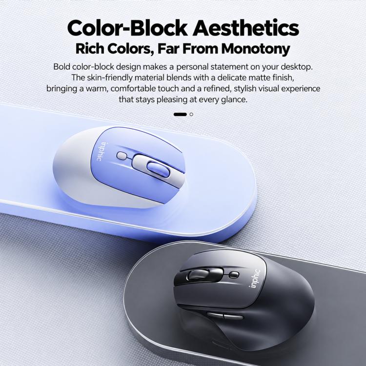 Inphic M2 Rechargeable Wireless Ergonomic Mouse 2.4G Silent Computer Mice