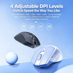 Inphic M2 Rechargeable Wireless Ergonomic Mouse 2.4G Silent Computer Mice