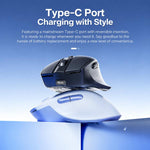 Inphic M2 Rechargeable Wireless Ergonomic Mouse 2.4G Silent Computer Mice