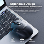 Inphic M2 Rechargeable Wireless Ergonomic Mouse 2.4G Silent Computer Mice