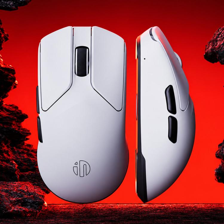 Inphic Lightweight Wireless Ultra-Light Gaming Mouse, IN6 White, IN6 PRO White