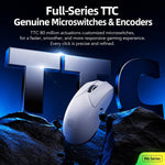 Inphic Lightweight Wireless Ultra-Light Gaming Mouse, IN6 White, IN6 PRO White