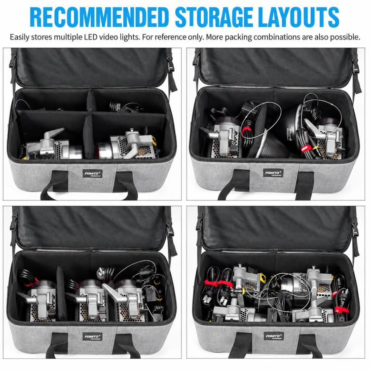 Thickened Fill Light Photography Bag Shoulder Handheld DSLR Camera Storage Bag, FOMITO S10, FOMITO S20, FOMITO S40