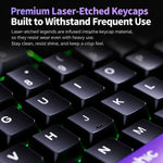 Inphic 1.5m Wired Gaming Keyboard 98 Keys Compact Mechanical Feel Keyboard With RGB Backlit, V98 Black Gray, V98 White Gray, V98 Pro With Knob Black Gray, V98 Pro With Knob White Gray