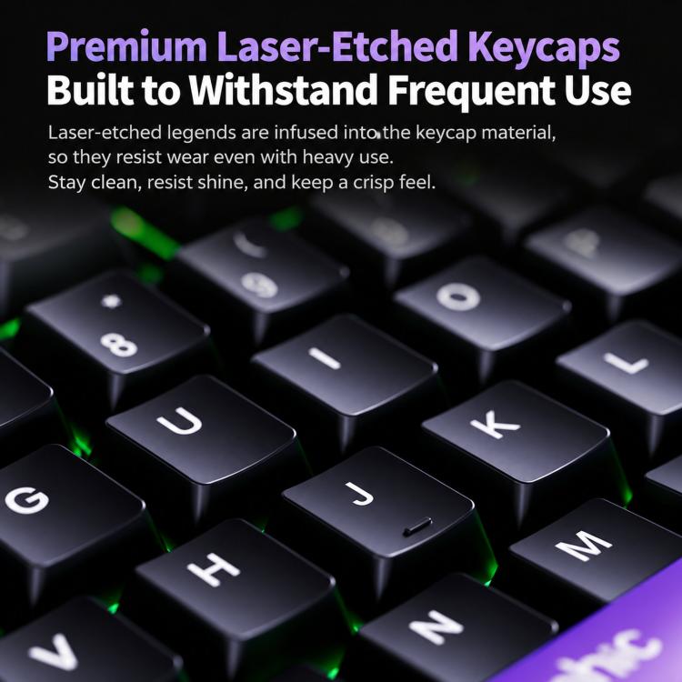 Inphic 1.5m Wired Gaming Keyboard 98 Keys Compact Mechanical Feel Keyboard With RGB Backlit, V98 Black Gray, V98 White Gray, V98 Pro With Knob Black Gray, V98 Pro With Knob White Gray