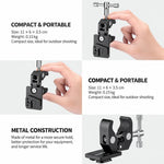 FOMITO V-Mount Male Connector Crab Clamp Multi-Function Monitor Tripod Heavy Duty Clamp, V-Mount Male Connector Crab Clamp