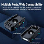 FOMITO NP-45W Multi-Function NP-F Battery Plate Multi-Port Output Battery Power Supply Base, NP-45W