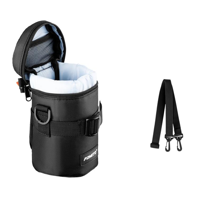 FOMITO Shockproof Camera Lens Storage Bag DSLR Mirrorless Lens Protective Pouch, JTB-3B Black, JTB-4B Black, JTB-5B Black, JTB-6B Black, JTB-7B Black, JTB-8B Black, JTB-3G Grey, JTB-4G Grey, JTB-5G Grey, JTB-6G Grey, JTB-7G Grey, JTB-8G Grey