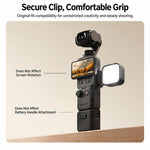 LKTOP Magnetic Fill Light For DJI Osmo Pocket 4 / 3 with 3 Color Modes 3000K-7000K, LKTOP