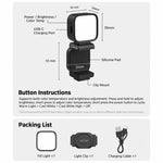 LKTOP Magnetic Fill Light For DJI Osmo Pocket 4 / 3 with 3 Color Modes 3000K-7000K, LKTOP