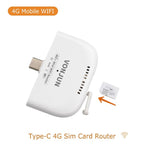 4G Mini WiFi 6 Dongle Type-C Portable Travel Router With Nano SIM Slot, VONJUN UF100-EU