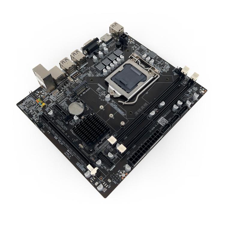 Yingjie H55 LGA 1156 Motherboard Micro ATX Dual DDR3 Desktop Mainboard with HDMI VGA M.2 NGFF, H55-1156
