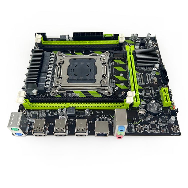 Yingjie X79G LGA 2011 Motherboard Micro ATX Dual DDR3 / ECC REG Mainboard With M.2 NVMe Slot, Gigabit LAN, X79G