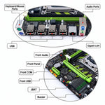 Yingjie X79G LGA 2011 Motherboard Micro ATX Dual DDR3 / ECC REG Mainboard With M.2 NVMe Slot, Gigabit LAN, X79G