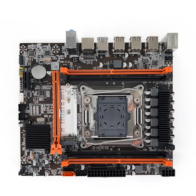 Yingjie X99H-D4 LGA 2011-3 Motherboard Micro ATX Quad DDR4 Mainboard With M.2 NVMe Slot, USB 3.0