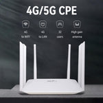 210M-E Europe and Asia 4G LTE CPE Wireless Router, 300Mbps SIM Card Slot, 32 Users Support, EU Plug, US Plug, UK Plug