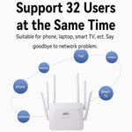 210M-E Europe and Asia 4G LTE CPE Wireless Router, 300Mbps SIM Card Slot, 32 Users Support, EU Plug, US Plug, UK Plug