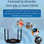 R106-E 4G LTE CPE Wireless Router, 300Mbps SIM Card Slot, 32 Users Support, High Gain Antennas, EU Plug, US Plug, UK Plug