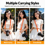 Universal Camera Shoulder Strap Quick Release Scrunchie Neck Lanyard With Loops, D348