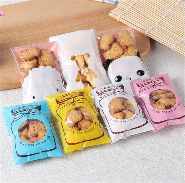 100 pz/set carino bottiglia colorata modello matrimonio compleanno biscotti caramelle confezione regalo