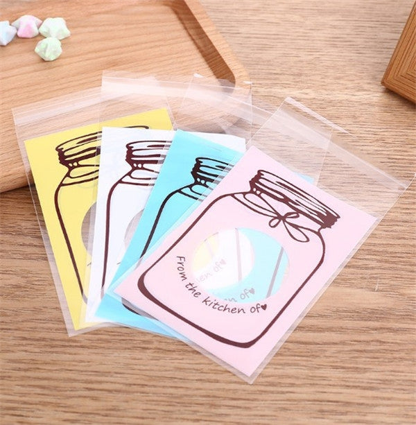 100 pz/set carino bottiglia colorata modello matrimonio compleanno biscotti caramelle confezione regalo