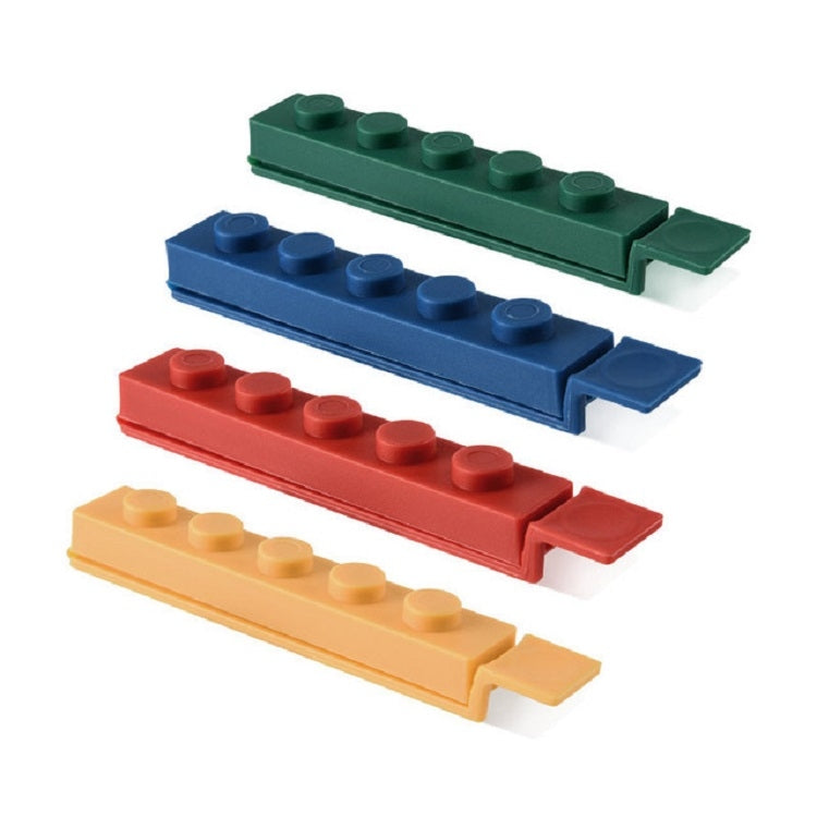 4 PCS/Set Building Block Food Seal Clip Seal Kitchen Fresh Clip Snack Sacchetto di plastica Clip Stick, Seal Clip