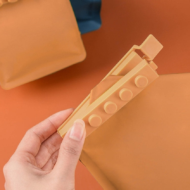 4 PCS/Set Building Block Food Seal Clip Seal Kitchen Fresh Clip Snack Sacchetto di plastica Clip Stick, Seal Clip