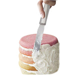 2 pezzi spatola per crema in acciaio inossidabile coltello a campana in acciaio inossidabile spatola per torta raschietto per cottura strumenti di cottura