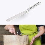 2 pezzi spatola per crema in acciaio inossidabile coltello a campana in acciaio inossidabile spatola per torta raschietto per cottura strumenti di cottura