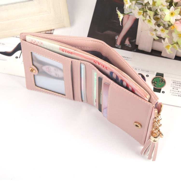 Portafoglio Suzip corto da donna con striature incrociate